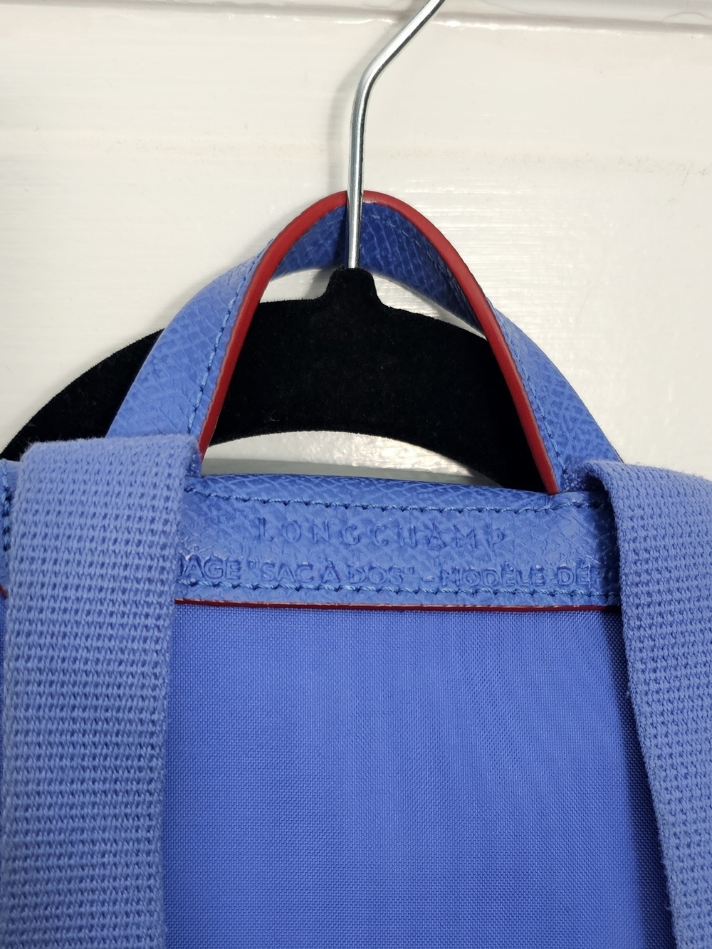 As-is Blue Le Pliage Nylon Backpack - Longchamp - Picture 4 of 7